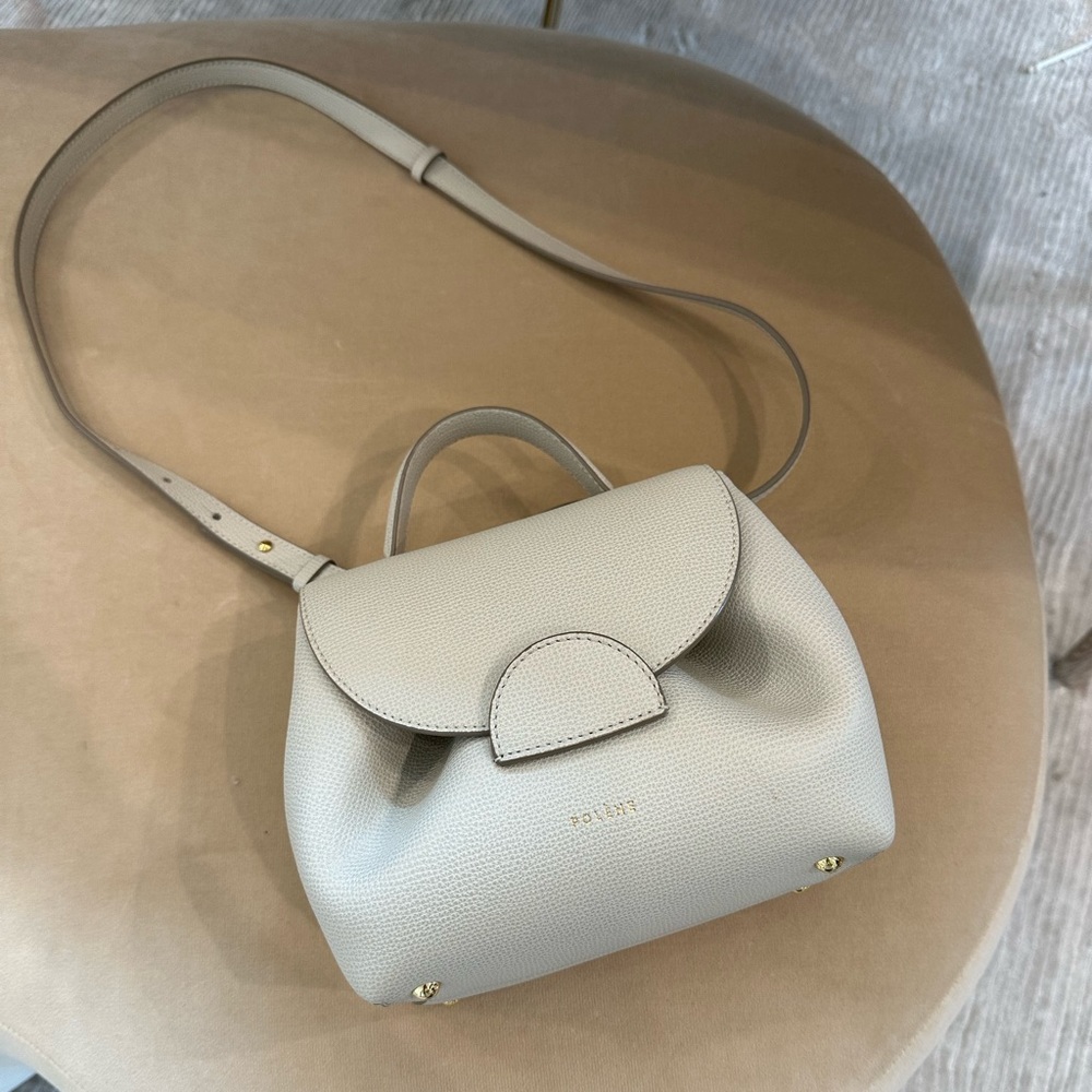 Polène Small Crossbody Bag in Beige